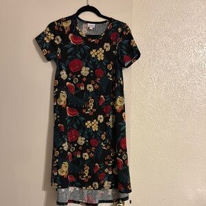 Lularoe Carly Floral Short Sleeve Dress